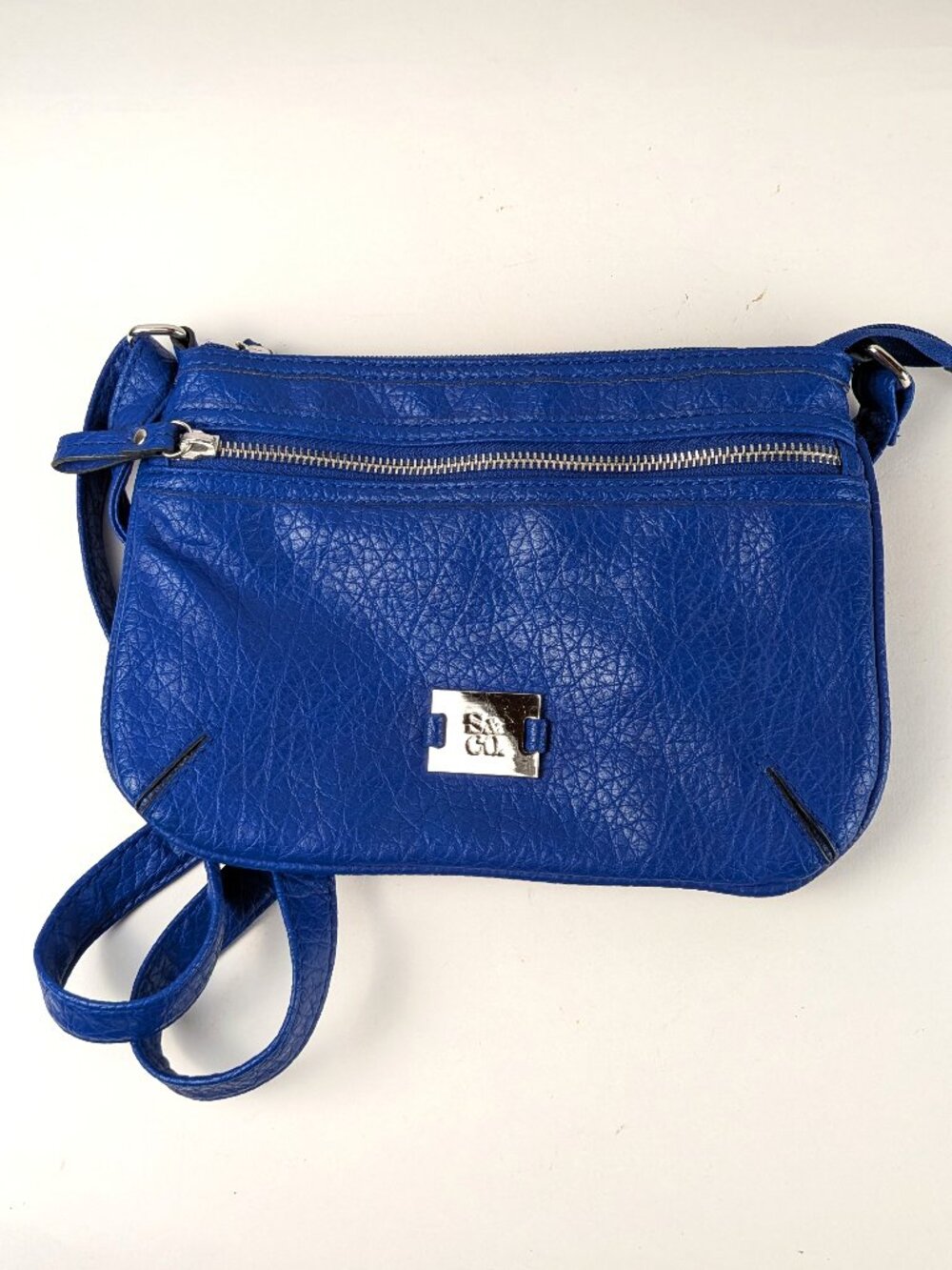 Style & Co. Royal Blue Faux Leather Crossbody Purse